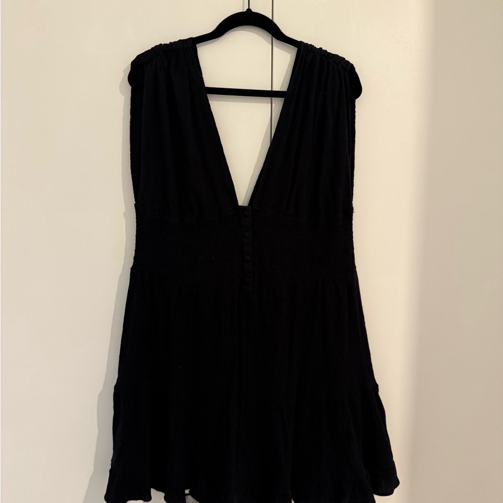 ASOS Curve Elegant Black Mini Dress